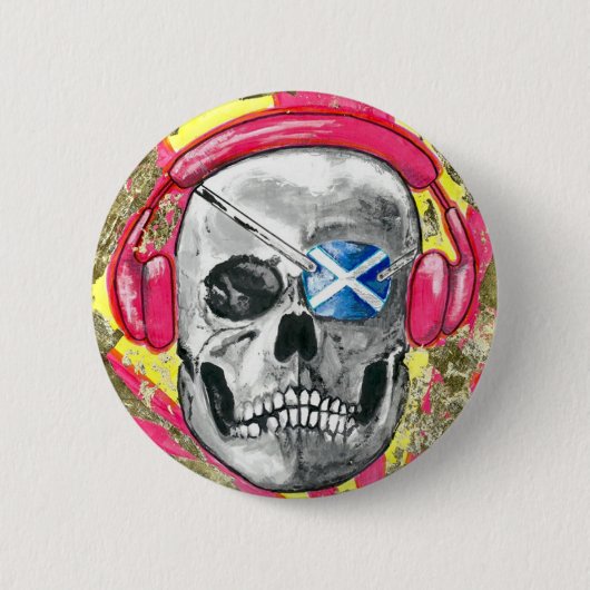Angry Scotland Podcast Ronde Button 5,7 Cm (Voorkant)