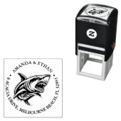 Angry Shark Theme Zelfinktende Stempel (In situ)