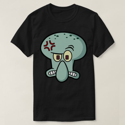 Angry Squidward Face T-shirt (Design voorkant)
