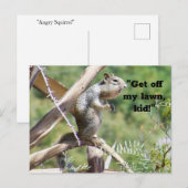 Angry Squirrel Briefkaart (Voorkant / Achterkant)