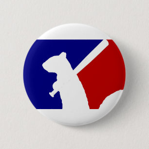 Angry Squirrel Ronde Button 5,7 Cm