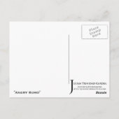 "Angry Sumo" — Briefkaart (Achterkant)