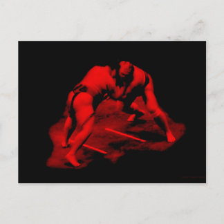 "Angry Sumo" — Briefkaart