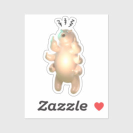 Angry tardigrade sticker