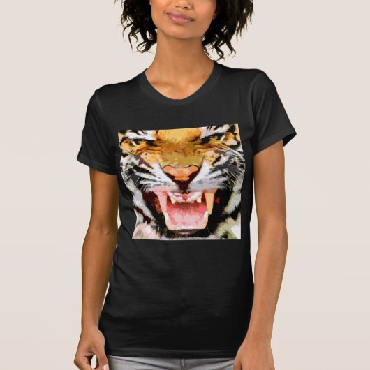 Angry Tiger - Ogen van Tijger T-shirt (Voorkant)