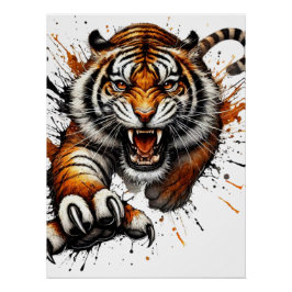 Angry Tiger Poster Perfect Poster