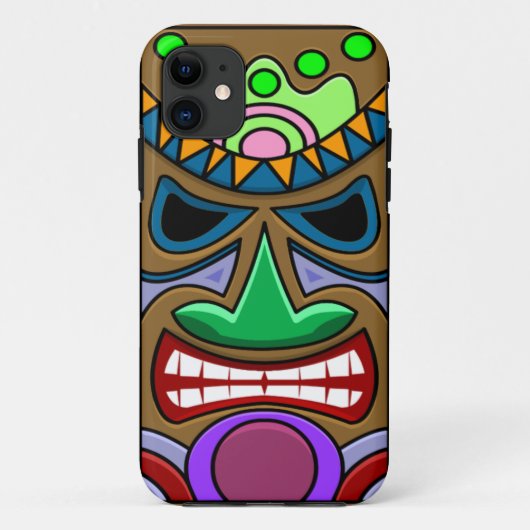 Angry Tiki Case-Mate iPhone Case (Achterkant)