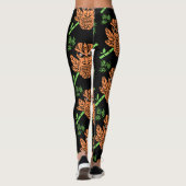 Angry Tiki Face Print Leggings (Achterkant)