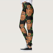 Angry Tiki Face Print Leggings (Links)