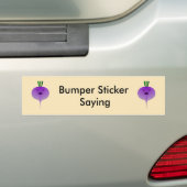 Angry Turnip van Kenneth Yoncich Bumpersticker (Op auto)