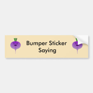Angry Turnip van Kenneth Yoncich Bumpersticker