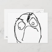 Angry Unhappy Meme Face Briefkaart (Voorkant / Achterkant)