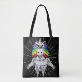 Angry Unicorn Canvas tas (Voorkant)