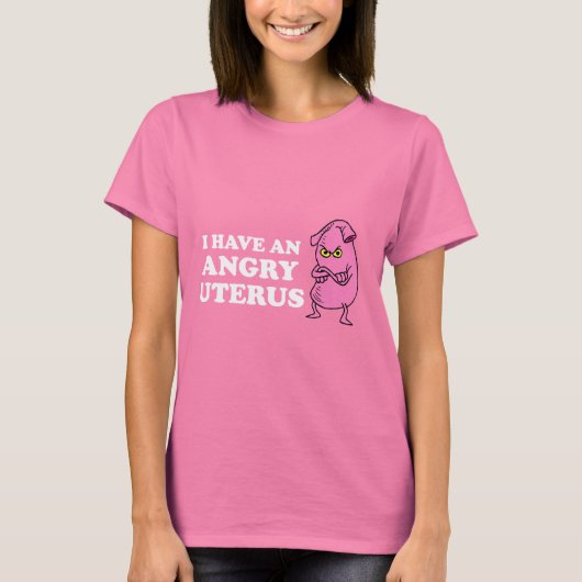 ANGRY UTERUS T-SHIRT (Voorkant)