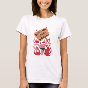 Angry Uterus verbiedt onze lichamen T-shirt
