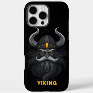 Angry Viking Black iPhone 16 Pro Max Hoesje