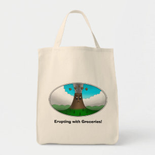 Angry Volcano- Uitbarsten met boodschappen! Tote Bag