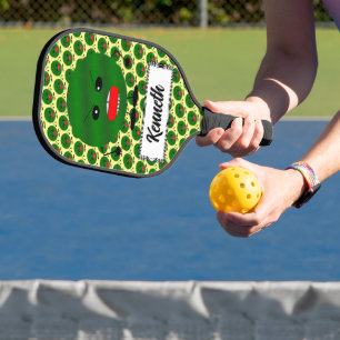Angry Watermelon door Kenneth Yoncich Pickleball Paddle