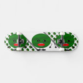 Angry Watermelon door Kenneth Yoncich Skateboard (Horizontaal)
