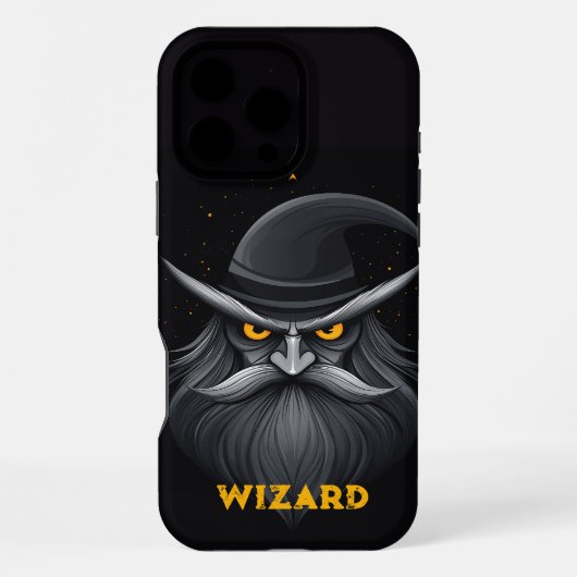 Angry Wizard Black iPhone Hoesje (Achterkant)