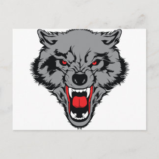 Angry Wolf Briefkaart