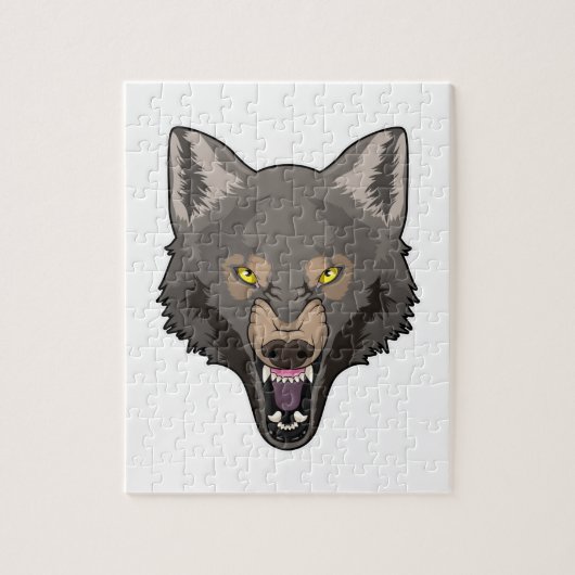 Angry Wolf Legpuzzel (Verticaal)