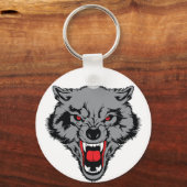 Angry Wolf Sleutelhanger (Voorkant)