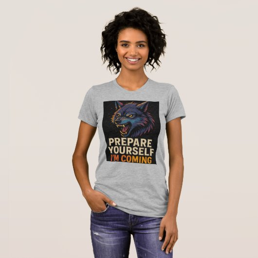 Angry Wolf T-shirt (Voorkant volledig)