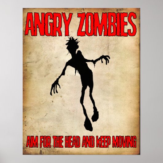 'Angry Zombies' poster Angry Johnny (Voorkant)