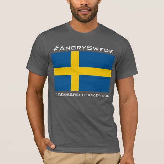 #AngrySwede T-shirt (Donker) (Voorkant)