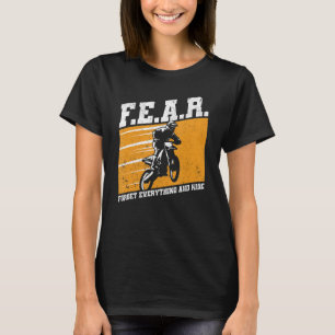 Angst Dirtbike Motocross vergeet alles en rijdt T-shirt