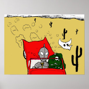 Angst en afkeer met Godzilla Poster