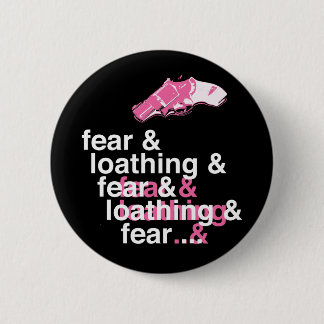 Angst en verlies ronde button 5,7 cm
