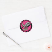 Angst Geen boze roze honingbaasjes Ronde Sticker (Envelop)