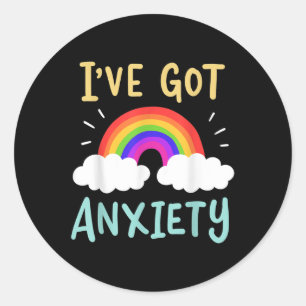 Angst Geestelijke gezondheid Ronde Sticker