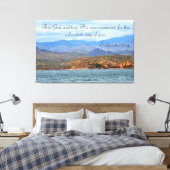 Angst God en houd zijn geboden. Canvas Afdruk (Insitu (Slaapkamer))