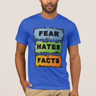 Angst haat feiten | Grappig 12 stappen herstel T-shirt