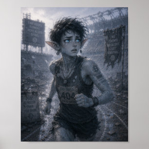 Angst / Hardloper / Verwoest Stadion Poster