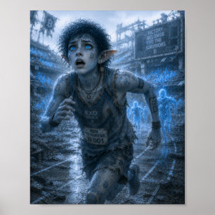 Angst / Hardloper / Verwoest Stadion Poster