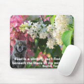 Angst is een slinkende kat - S. Tunnell Muismat (Met muis)