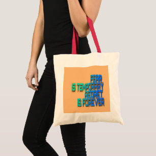 angst is tijdelijke Canvas tas