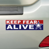 Angst Levende Bumpersticker houden (Op auto)