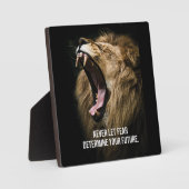 Angst - Lion Motivatie Fotoplaat (Voorkant)