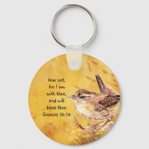 Angst niet bevorderlijk voor Waterverf Vogel Sleutelhanger