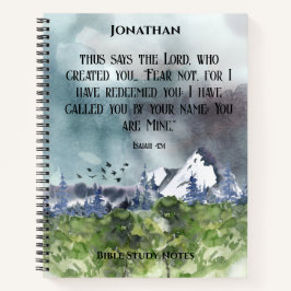 Angst Niet Bijbelse Waterverf Natuur Christelijk Notitieboek