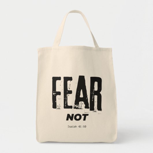 Angst niet bijbelversie tote bag (Voorkant)