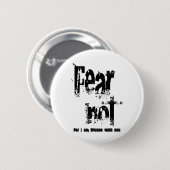 Angst niet Christelijk Ronde Button 5,7 Cm (Voorkant /achterkant)