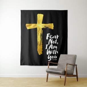 ANGST NIET, IK BEN met je - Christelijk - Jesaja 4 Wandkleed