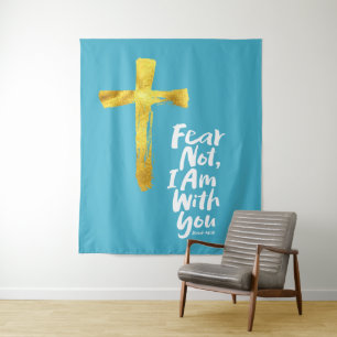 ANGST NIET, IK BEN met je - Christelijk - Jesaja 4 Wandkleed