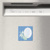 Angst niet, Isaiah Scripts Dragonfly Blue, Green Magneet (Insitu (Vaatwasser))